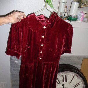 Velvet modcloth baby doll style dress